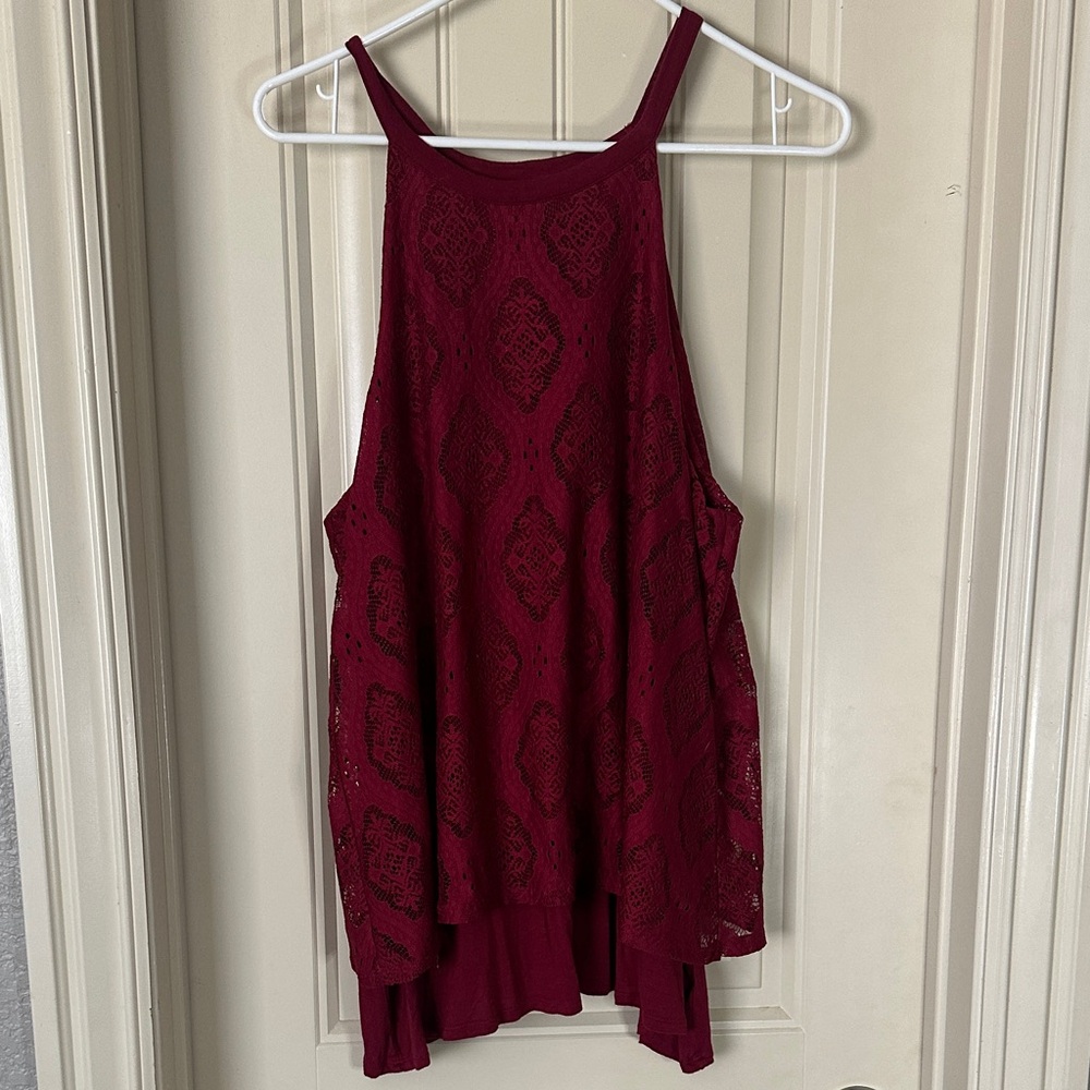 Shyanne Lace Open Back Tank
